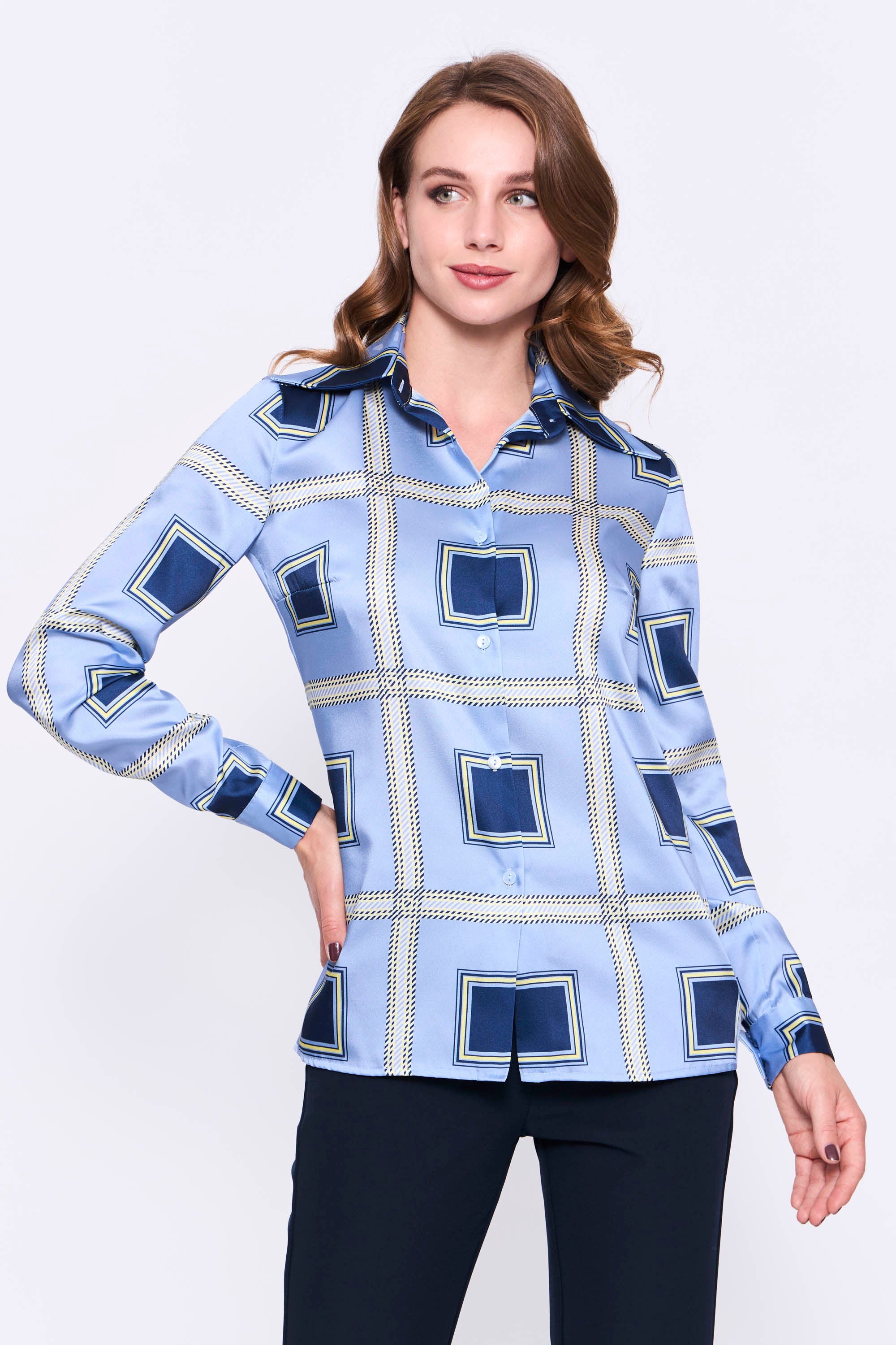 Camisa Estampada Fantasías Geométricas