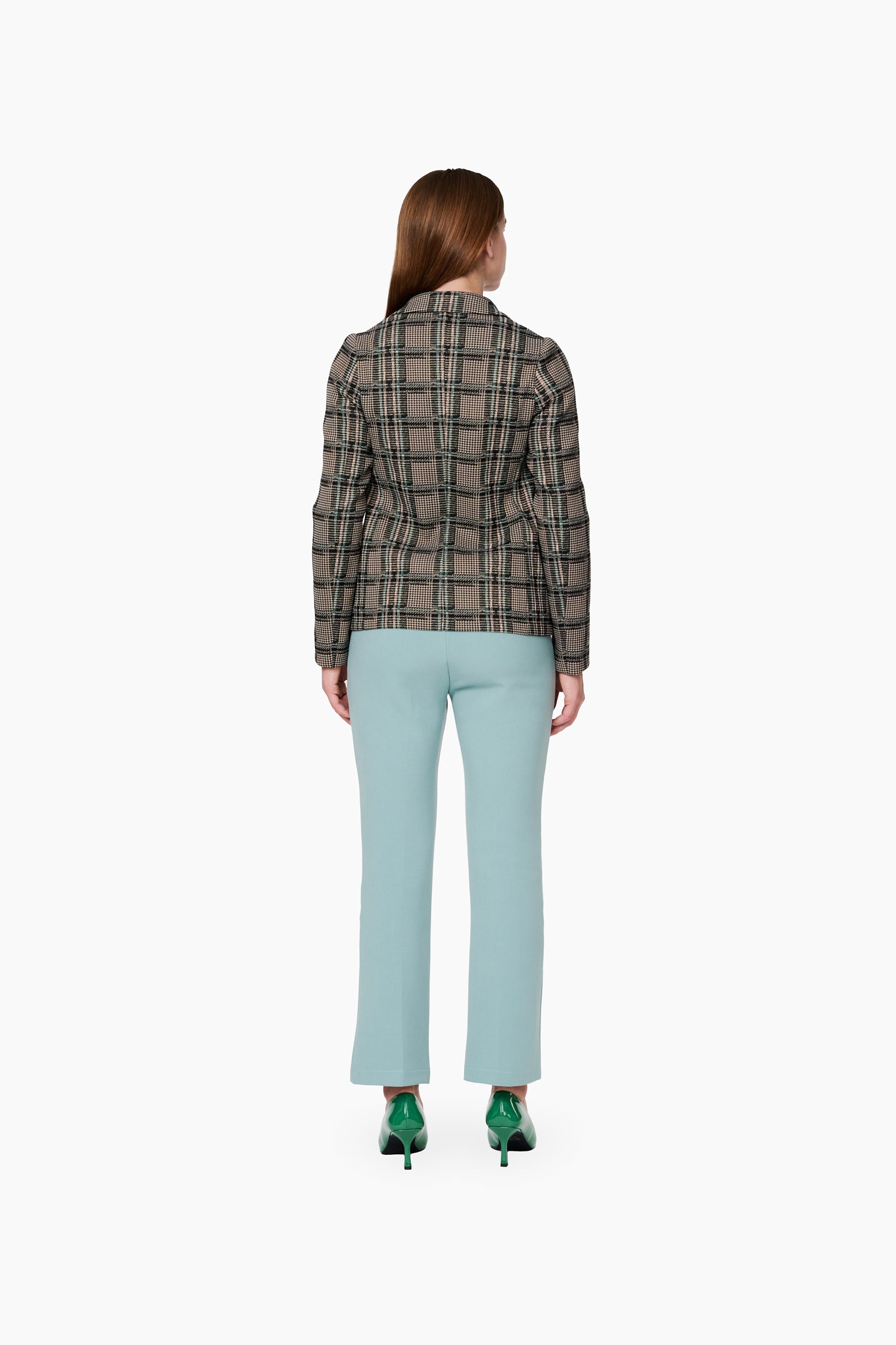 Pantalón Recto Elástico Cintura_ Menta