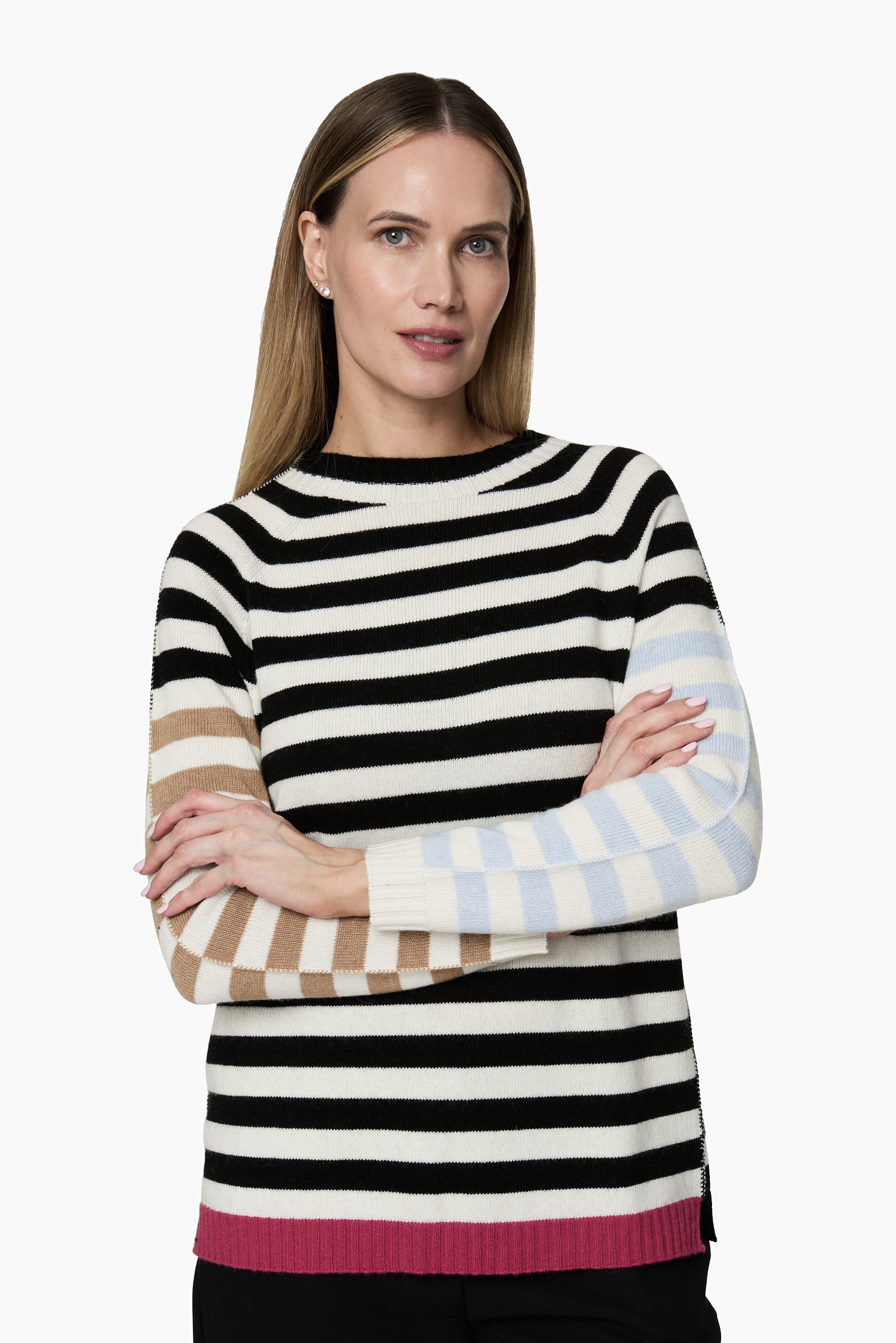 Sweater Rayado tres colores Irregular