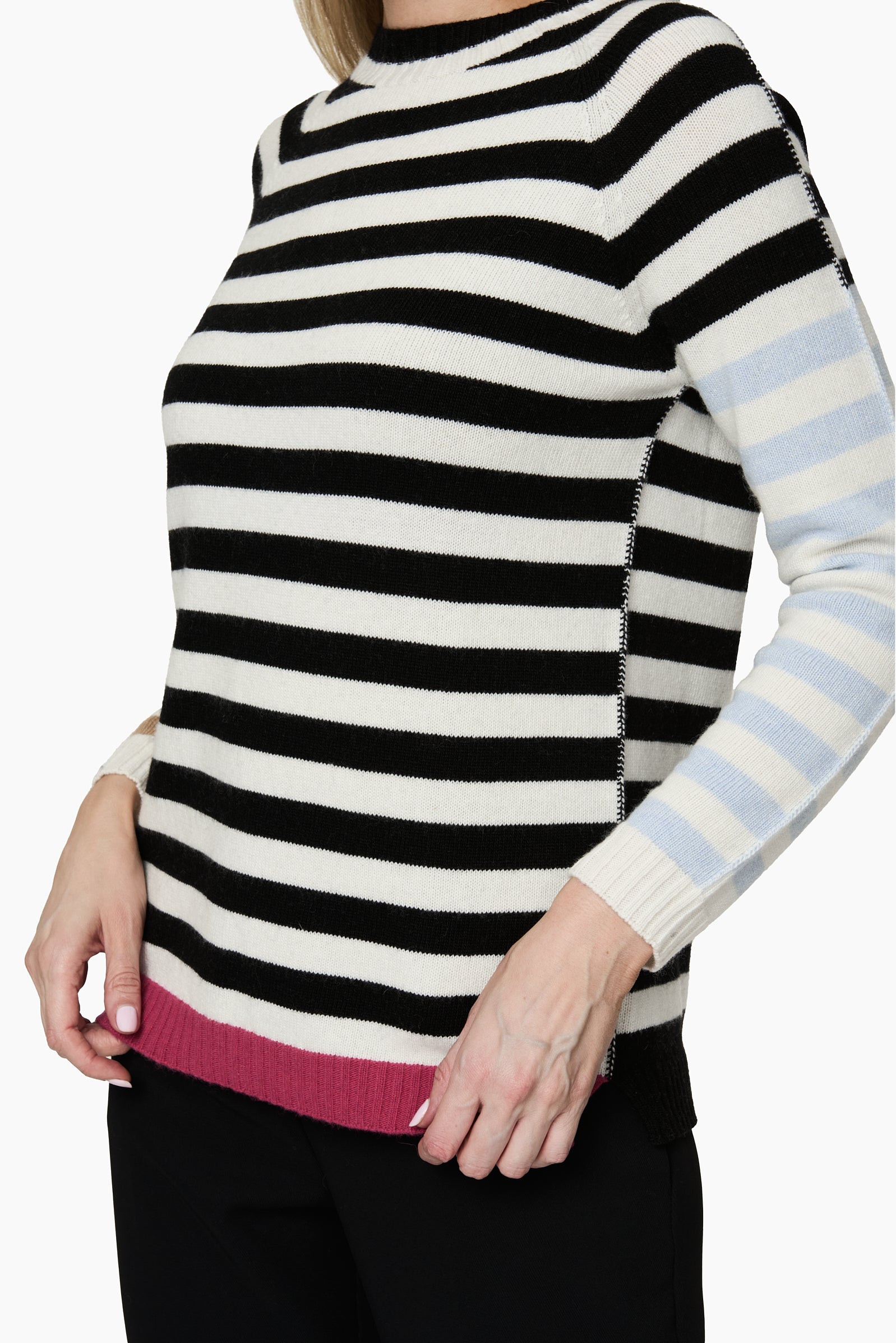 Sweater Rayado tres colores Irregular