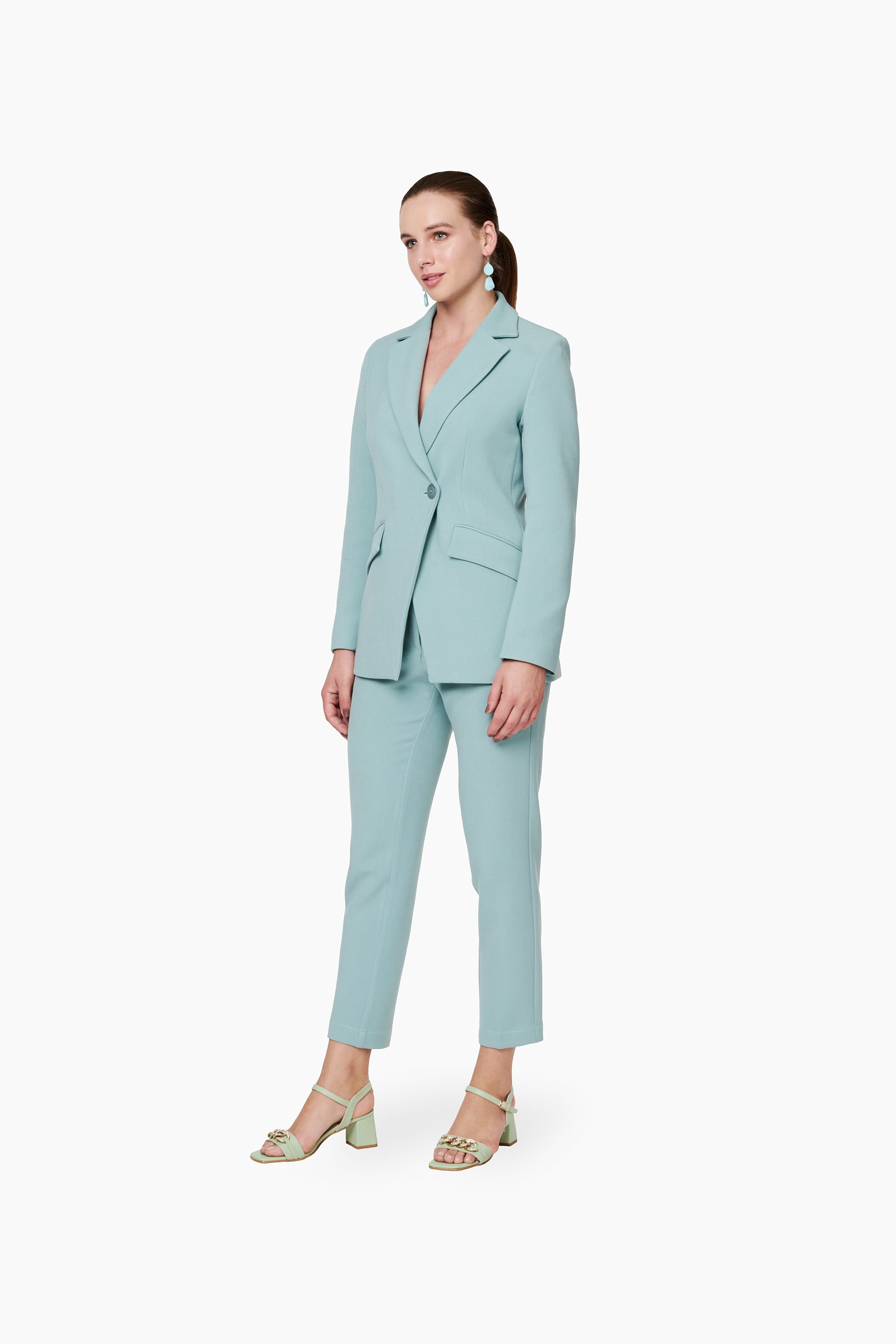 Terno un Boton incluye Pantalon_ Verde Menta