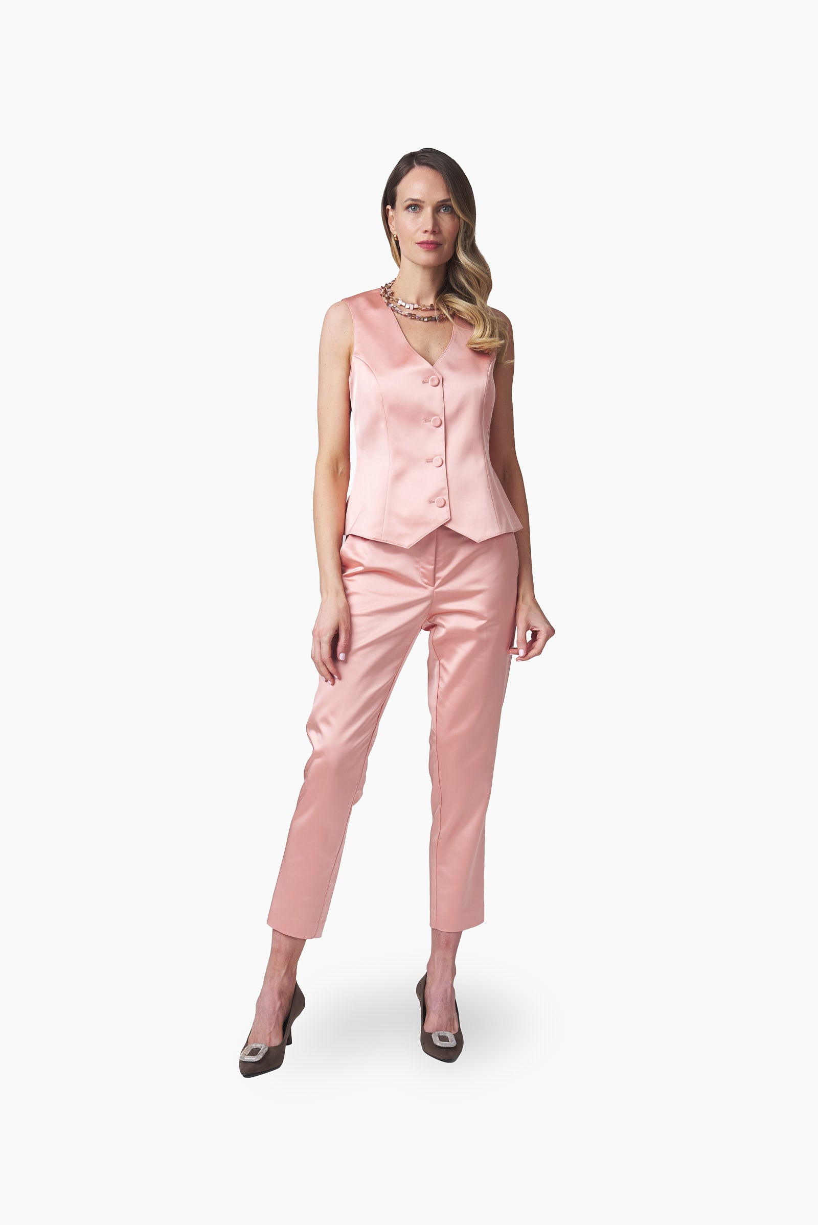 Pantalón Recto de Conjunto de Gillet