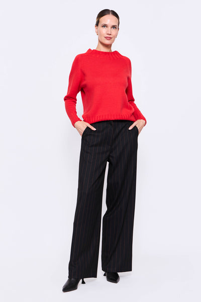 Sweater  Cuello Polo Naranjo
