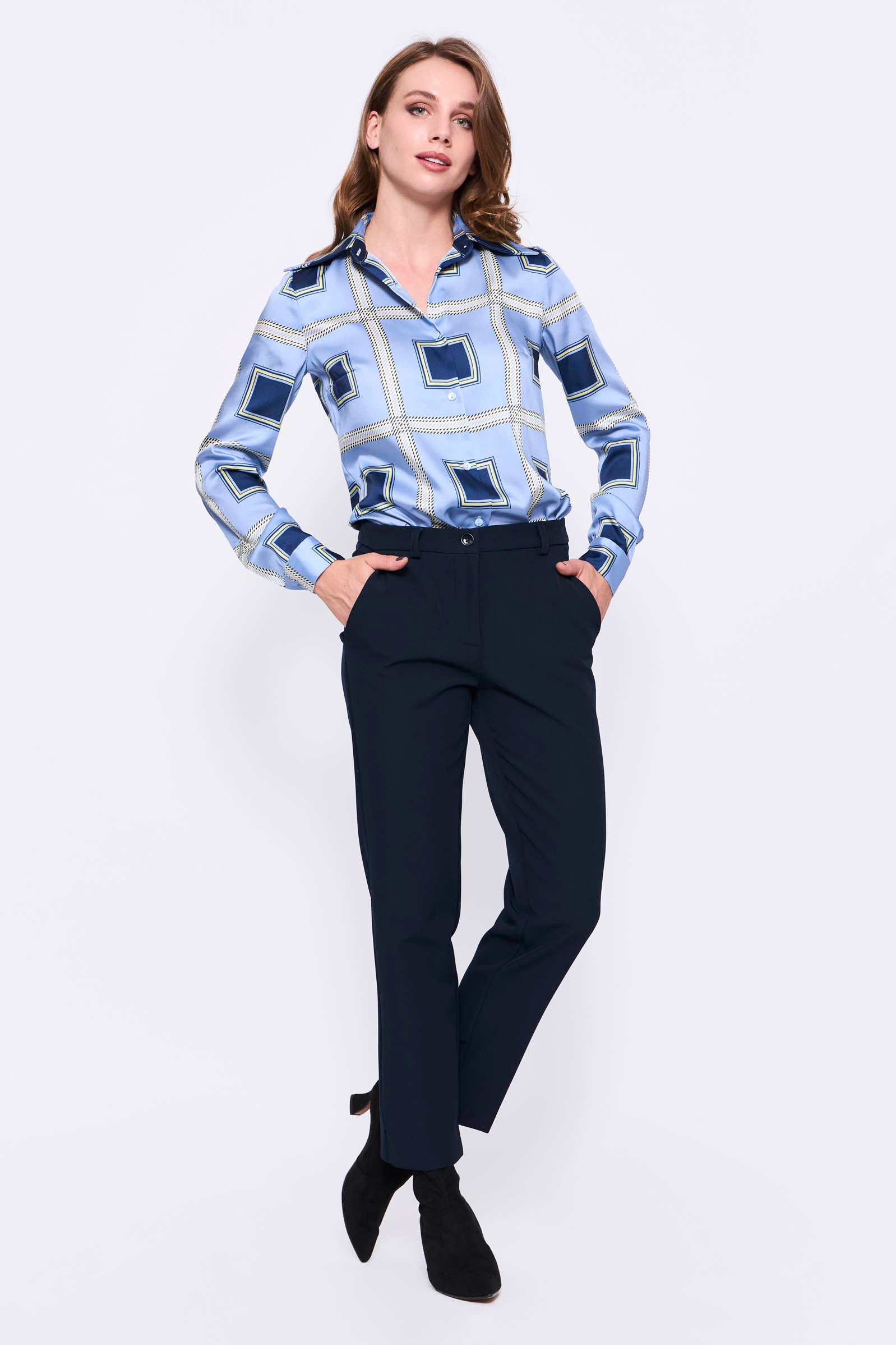 Pantalón Clásico Azul