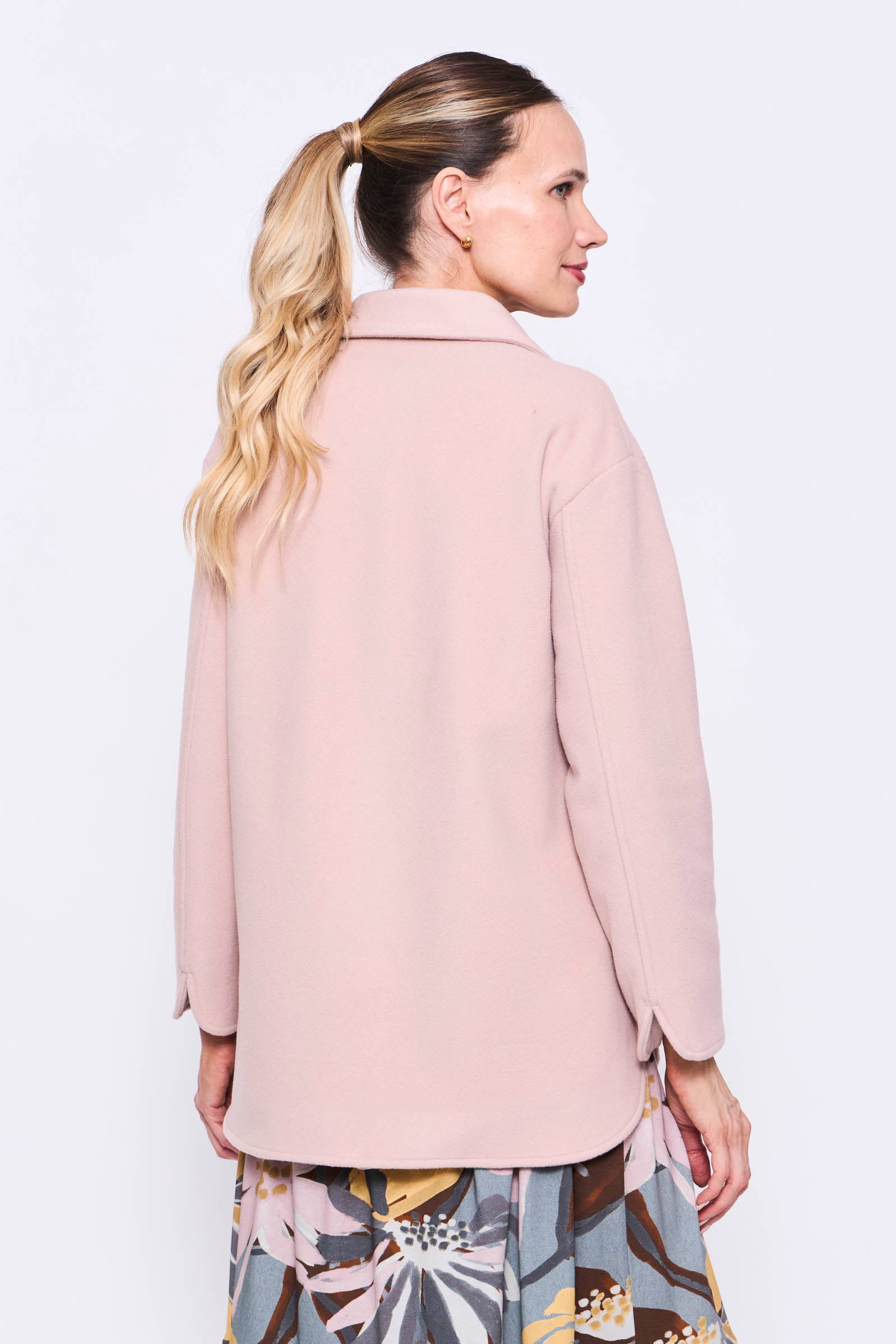 Chaquetón Maxi Bolsillos Rosada