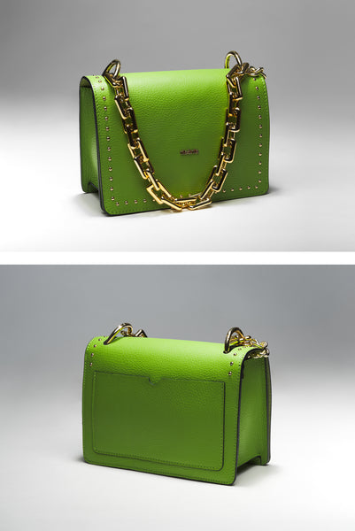 Cartera cadena verde