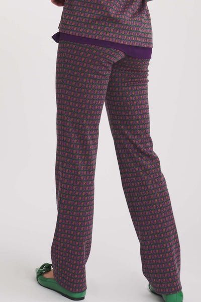 Pantalón recto estampado