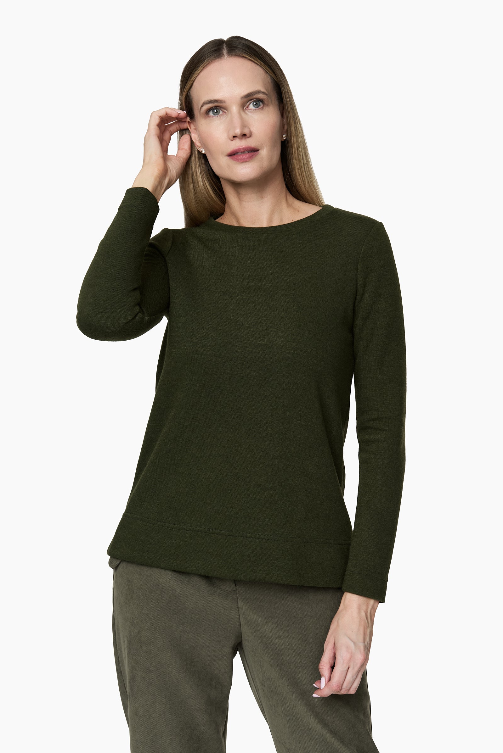 Sweater Básico Verde Militar