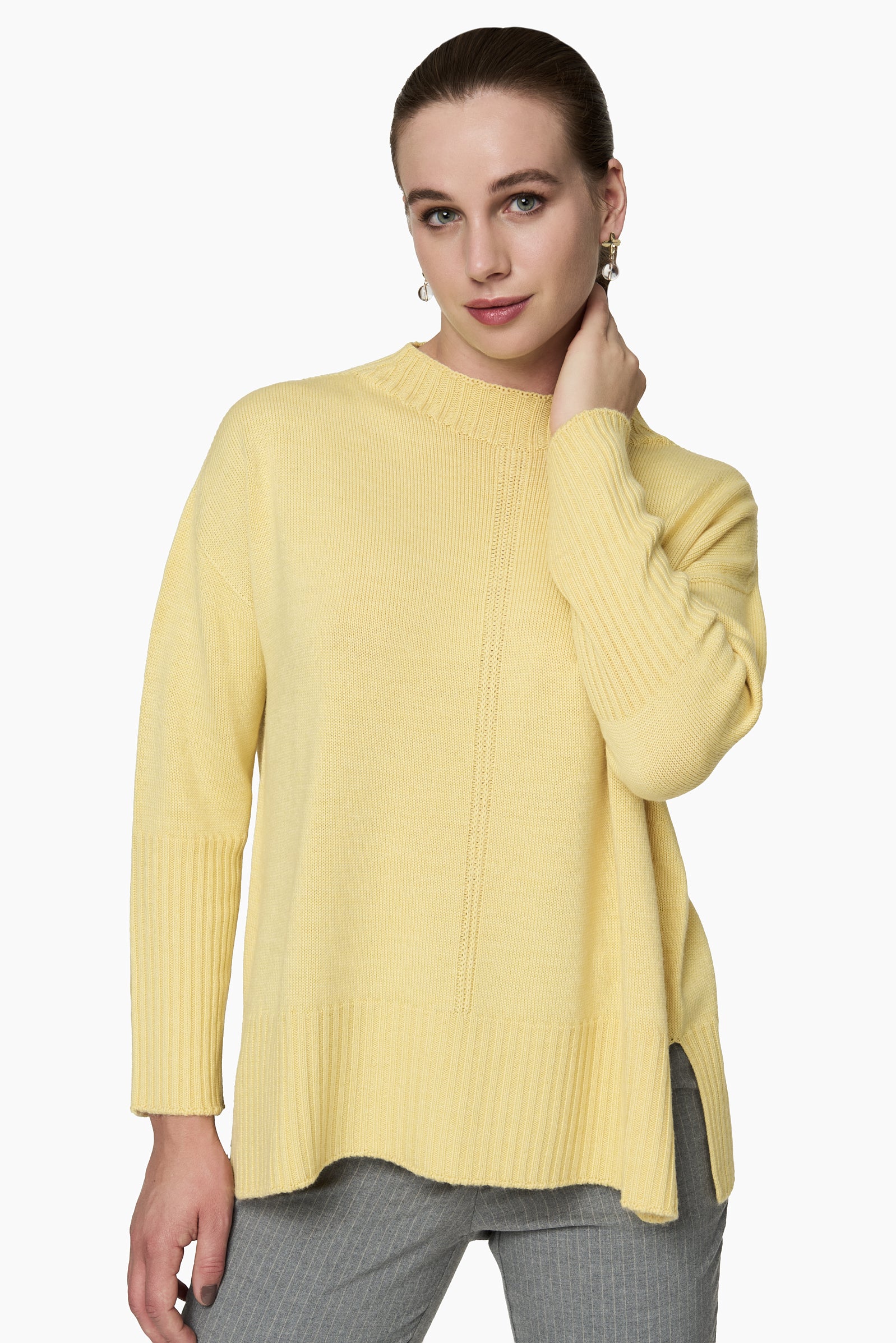 Sweter Cuello Polo Amarillo