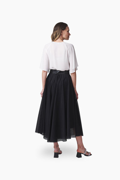 Falda Elegante Plato Malla