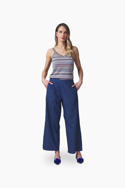 Top Rayado Multicolor Lurex