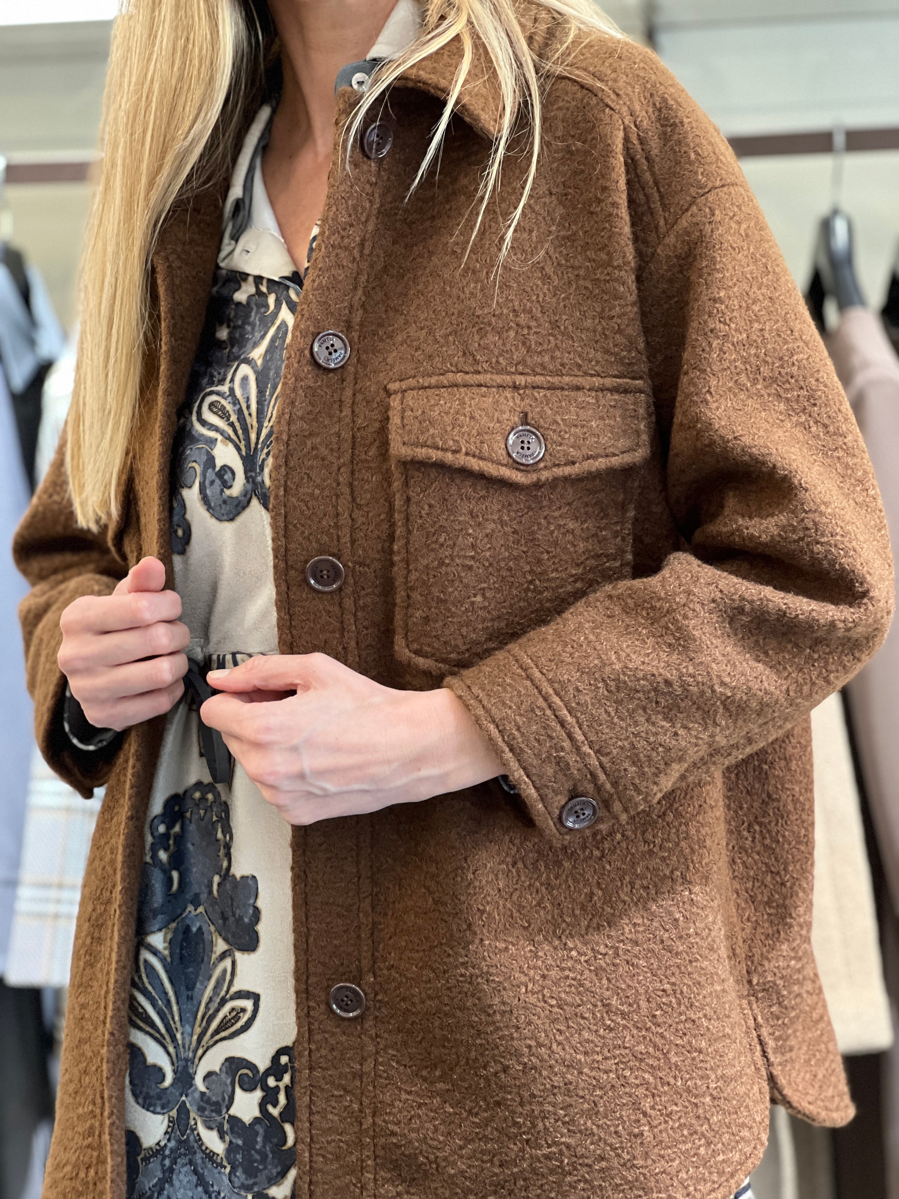 Chaqueta Modelo Teddy_Café