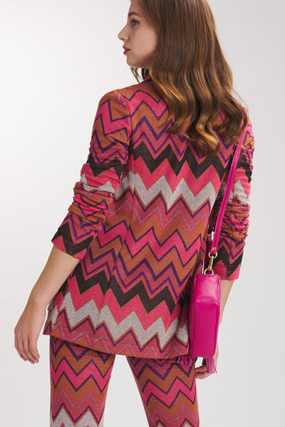 Blazer estampa irregular
