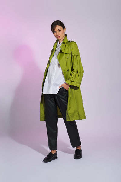 Trench largo verde