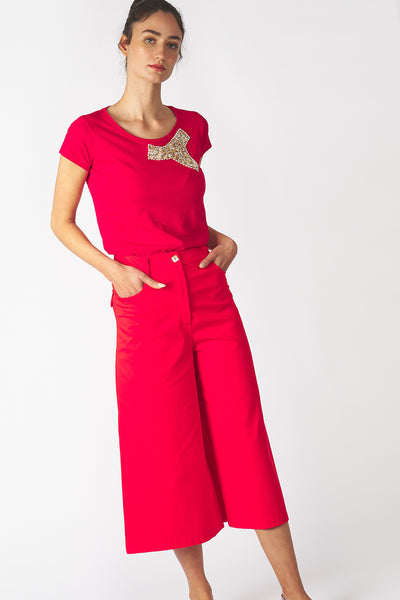 Pantalón Culotte Rojo