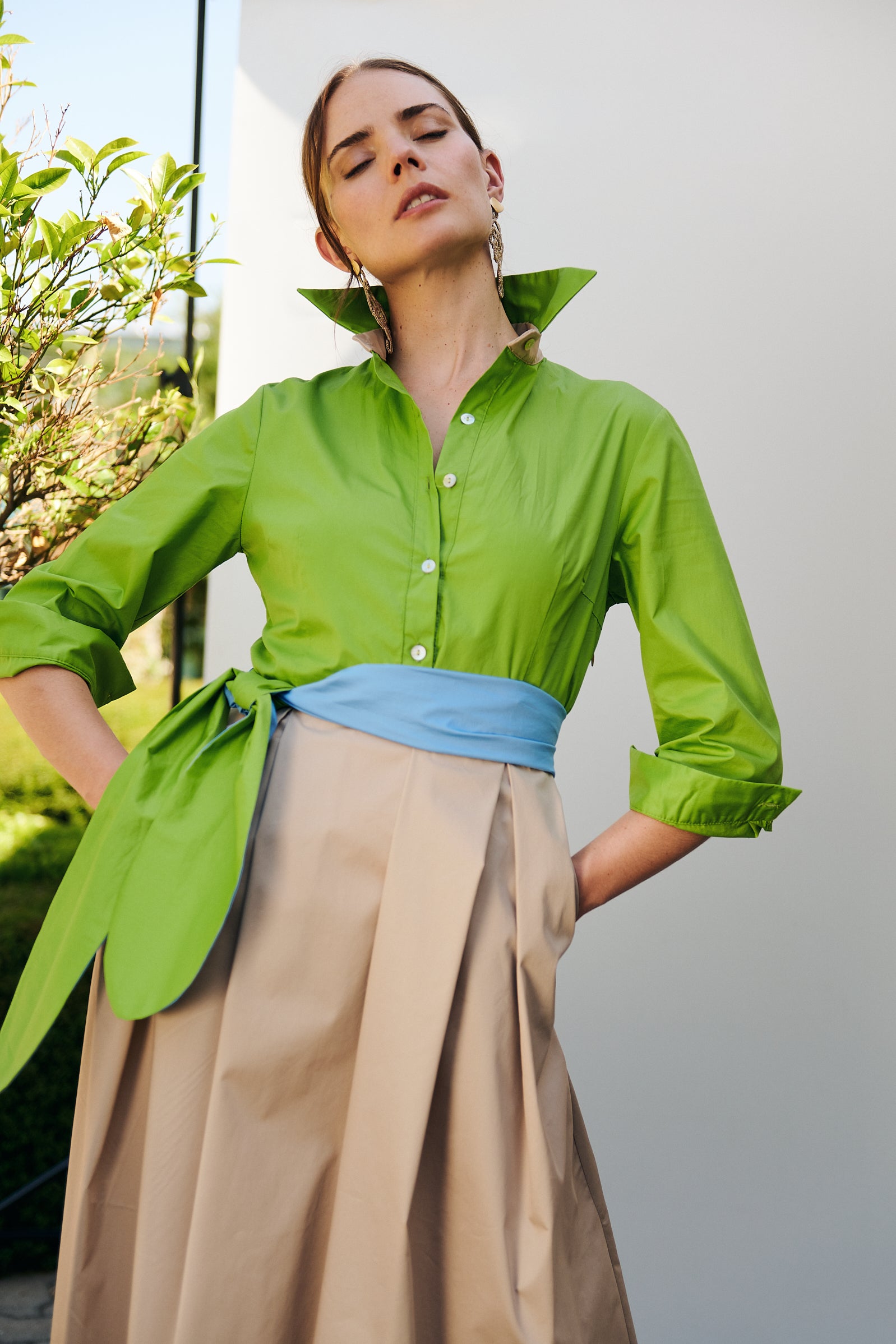 Vestido Ana verde – Boutique AMICA - Main Image